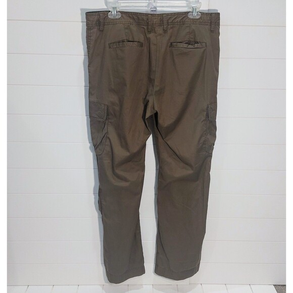J Crew Women's Favorite Fit Cargo Pants Size 14 Green Roll Up Legs Skater - Picture 3 of 12